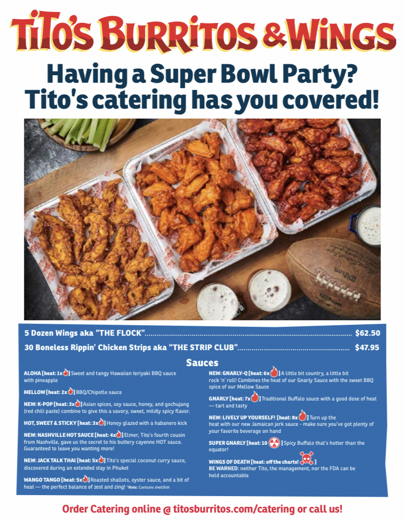 Menu Tito's Burritos & Wings South Orange-2